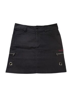 Y2K San Francisco Black Cargo Skirt